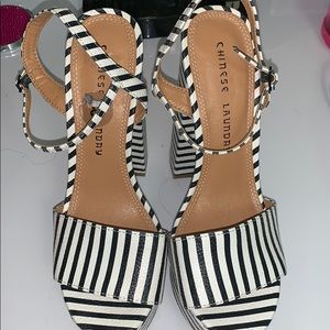 Chinese Laundry Striped heels